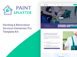 Paint Splatter – Painting & Renovation Services Elementor Pro Template Kit