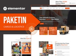 Paketin – Cargo and Logistics Elementor Template Kit