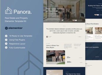 Panora – Real Estate & Property Elementor Template Kit