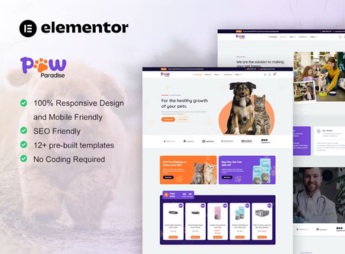 PawParadise – WooCommerce Pet Shop Elementor Template Kit