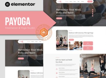PaYoga – Meditation & Yoga Studio Template Kit