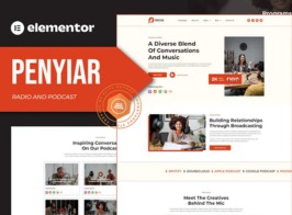 Penyiar – Radio and Podcast Elementor Template Kit