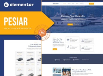 Pesiar – Yacht Club & Boat Rental Elementor Template Kit
