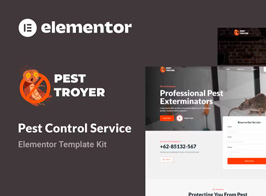 Pestroyer – Pest Control Service Elementor Template Kit