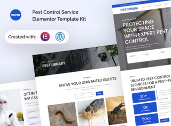 Pestspark – Pest Control Service Elementor Template Kit