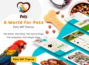 Pet World – Dog Care & Pet Shop WordPress Theme