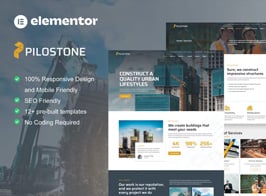 Pilostone – Construction & Building Service Elementor Template Kit