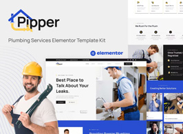 Pipper – Plumbing Services Elementor Template Kit