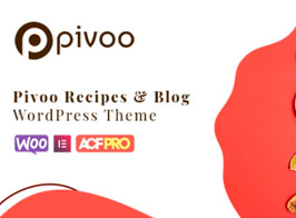 Pivoo – Food & Recipe Blog WordPress Theme