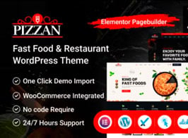 Pizzan – Fast Food and Restaurant WordPress Theme