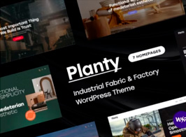 Planty – Industrial Fabric & Factory WordPress Theme