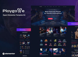 Playgame – Esports Elementor Template Kit