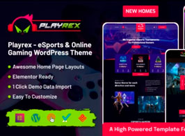 Playrex – eSports & Gaming Clan News WordPress Theme