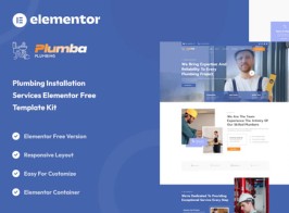 Plumba – Plumbing Installation Service Elementor Template Kit