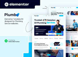 Plumbo – Plumbing Services Elementor Template Kit