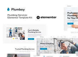 Plumboy – Plumbing Services Elementor Template Kit