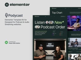 Podycast – Podcast & Audio Streaming Elementor Template Kit