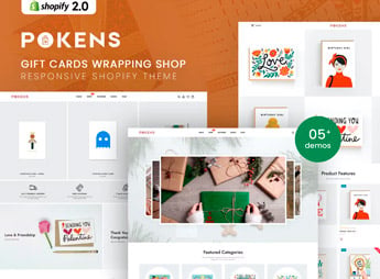 Pokens – Gift Cards Wrapping Shop Shopify Theme