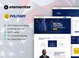 Politary – Politician & Public Servant Elementor Pro Template Kit