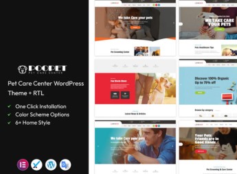 Poopet – Pet Care Center WordPress Theme + RTL