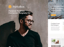 PortoBox – Creative Portfolio Elementor Template Kit