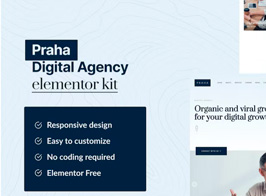 Praha – Digital Agency Elementor Template Kit