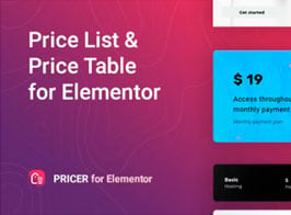 Pricer – Price List for Elementor