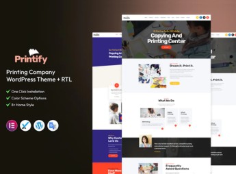 Printify – Printing Company WordPress Theme + RTL