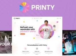 Printy — Custom Printing & T-Shirt Design WordPress Theme