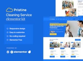 Pristine – Cleaning Service Elementor Template Kit