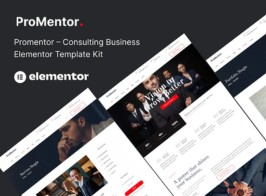 Promentor – Consulting Business Elementor Template Kit