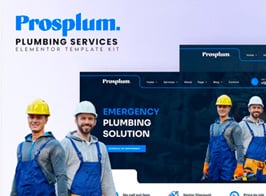 Prosplum – Plumbing Services Elementor Template Kit