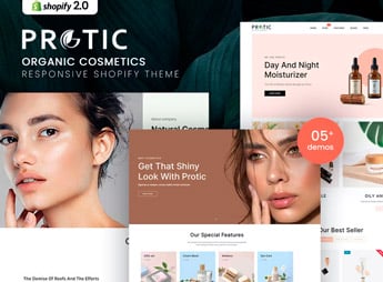 Protic – Organic Cosmetics Shopify Theme