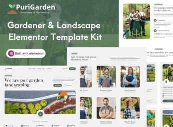 PuriGarden – Gardener Landscape Elementor Pro Template Kit