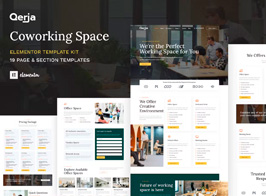 Qerja – Coworking Space WordPress Elementor Template Kit