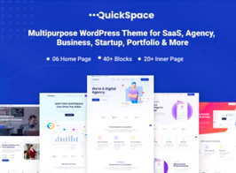 QuickSpace – Multipurpose WordPress Theme for SaaS Agency