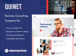 Quinet – Business Consulting Elementor Template Kit