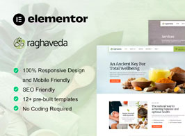 Raghaveda – Ayurveda Treatment & Spa Elementor Template Kit