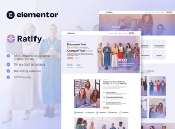 Ratify – Feminine Business Coaching Elementor Template Kit