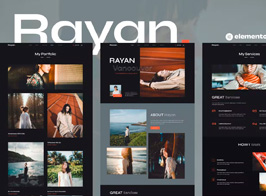Rayan – Photography & Portfolio Elementor Template Kit