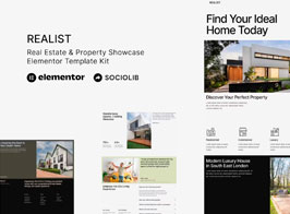 Realist – Real Estate & Property Showcase Elementor Template Kit