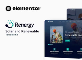 Renergy – Solar & Renewable Elementor Template Kit