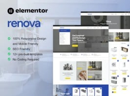 Renova – Kitchen Bathroom & Renovation Supplies Store Elementor Pro Template Kit