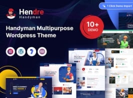 Hendre – Repaire, Plumbing & Handyman Services WordPress Theme