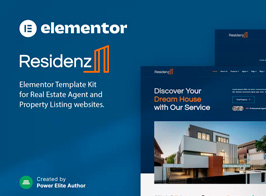 Residenz – Real Estate Agent & Property Listing Elementor Template Kit