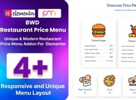 BWD Restaurant Price Menu Addon For Elementor