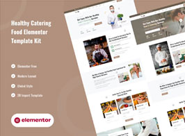 Restou – Healthy Catering Food Services Elementor Template Kit