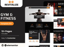 Revitalize – Fitness Gym Elementor Template Kit