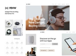 Revw – Gadget Review Blog Elementor Template Kit