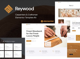 Reywood – Carpenter & Craftsman Elementor Template Kit